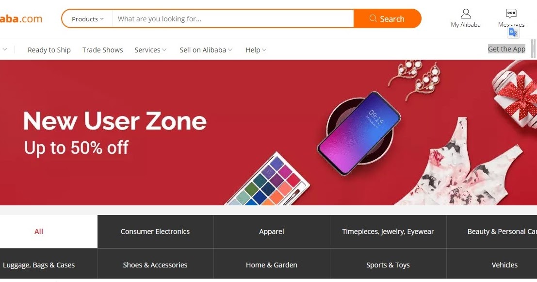 Alibaba 50 Off sales for Ready to Ship products 2020