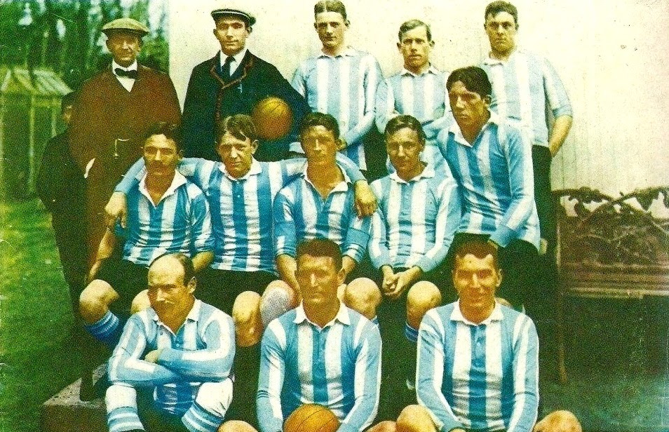 SELECCIÓN DE ARGENTINA 13/09/1908 contra Selección de Uruguay Copa Newton