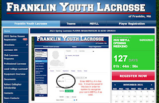Franklin Youth Lacrosse registration is open!