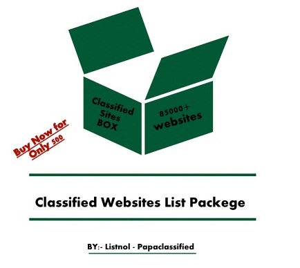 Buy Classified Websites List Packege 20000+ site are avalable for submit your Ads
