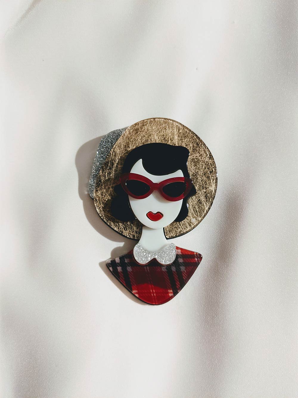 broche pour style vintage pinup en forme de renard