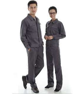 Quần áo bảo hộ lao động màu ghi xám