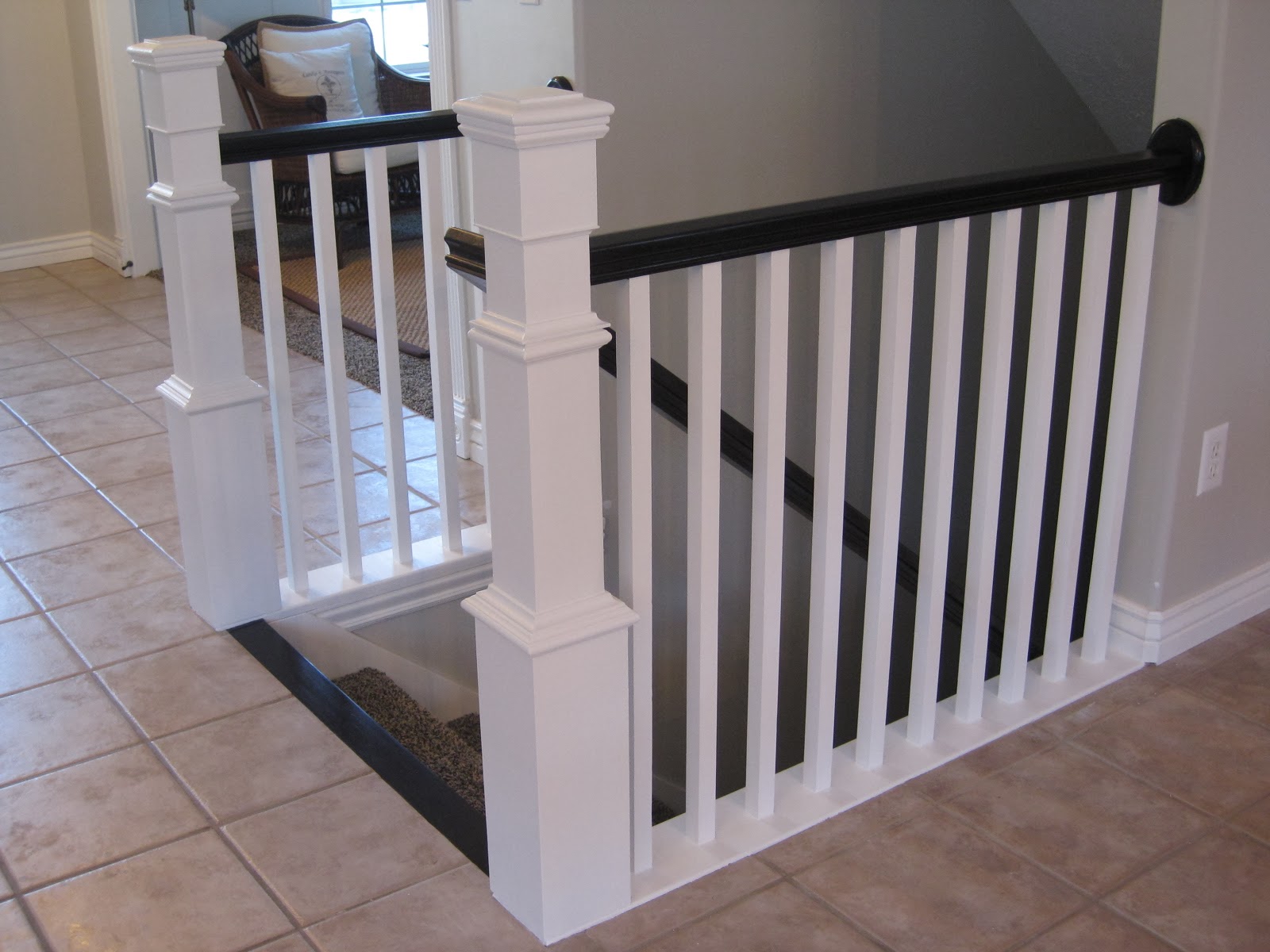 TDA decorating and design: Before & After DIY Stair Railing Makeover Reveal