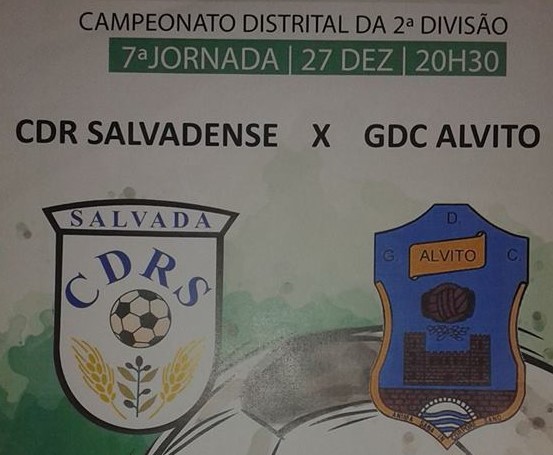|2ª Divisão Distrital| GDC Alvito bate CDR Salvadense em jogo antecipado!