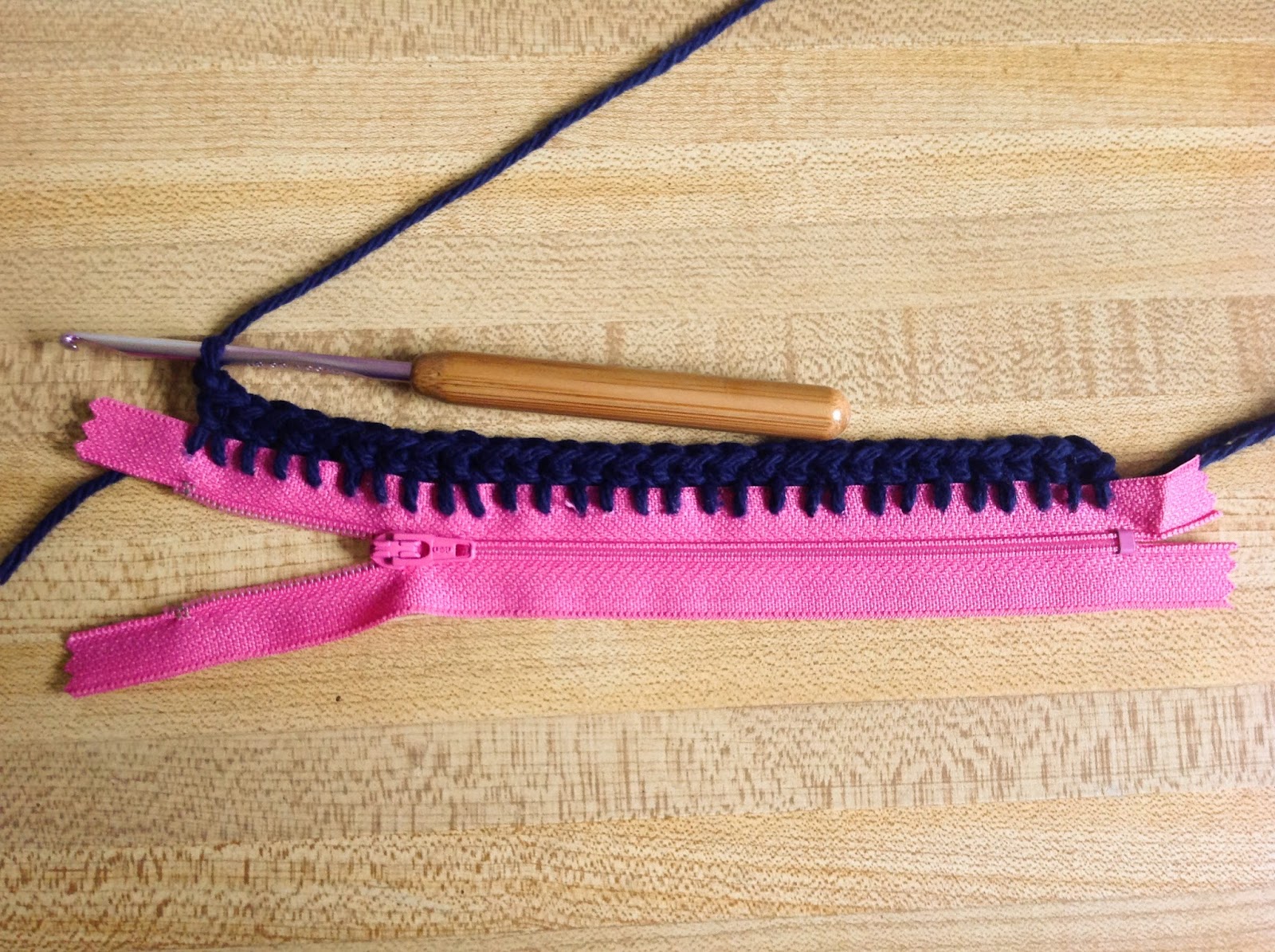 Harvesting Hart Crocheting on a Zipper The Easy Way