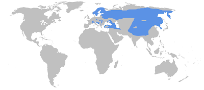 Bu harita Kanada vaşağı ve pardel vaşağı türlerinin yayılımını da kapsamaktadır
