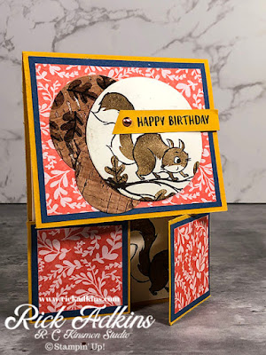 Check out today's Double Dutch Door Birthday Card featuring the Nuts About Squirrels Stamp Set.