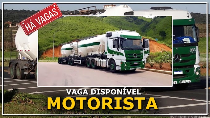 Transportadora Verdes Campos abre vagas para Motorista