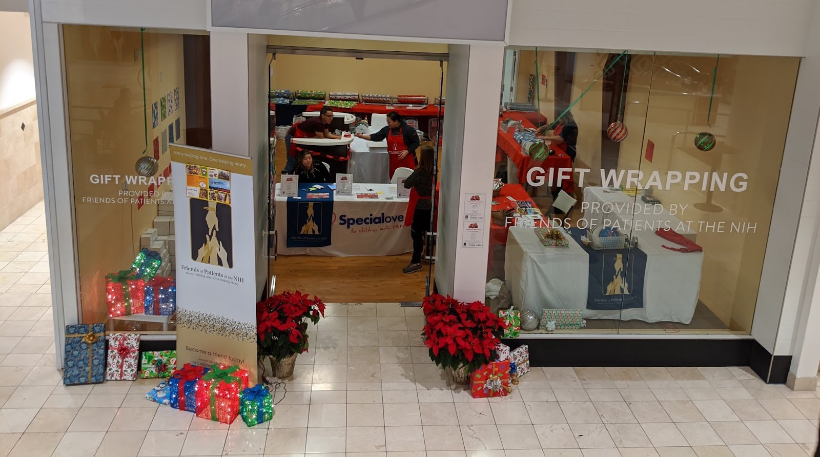 Robert Dyer Bethesda Row Montgomery Mall gift wrapping benefits