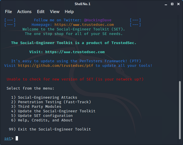 Credential Harvester Attack Using SET On Kali Linux