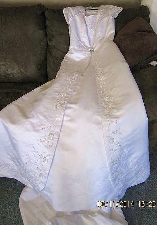 Hand-Made Gifts Are Best: Awesome Baby Blessing Dress from Wedding Dress