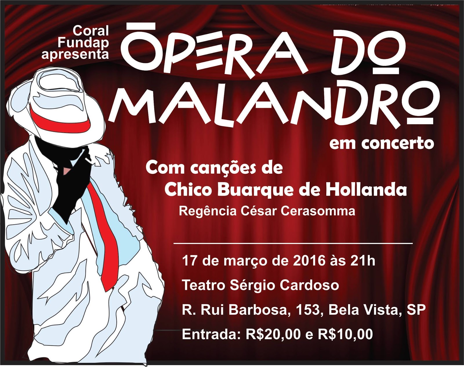diário dos escritores Teatro Ópera do Malandro