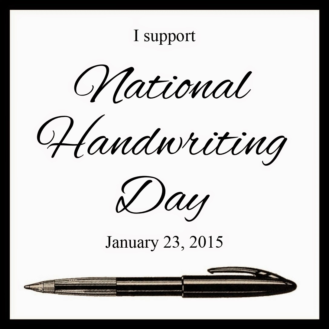 A badge for upcoming National Handwriting Day January 11  Paperesse