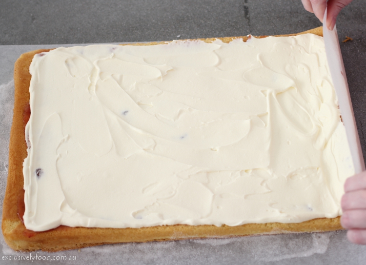 Exclusively Food Sponge Roll with Jam and Cream Recipe