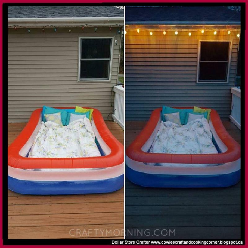 Dollar Store Crafter Lay Under the Stars In A Kiddie Pool