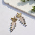 Fancy golden designer earrings