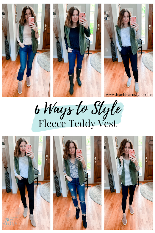 6 Ways to Style a Fleece Teddy Vest | Teach Learn Style