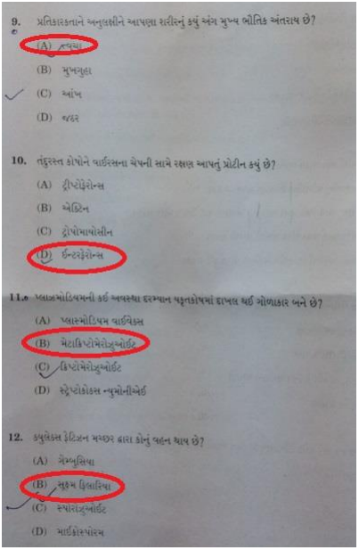 11th science biology book gseb result