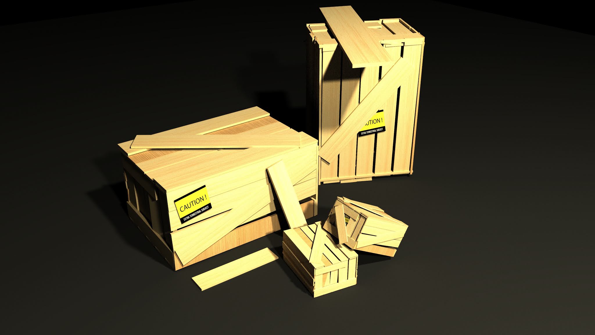 Wooden Crate Maya