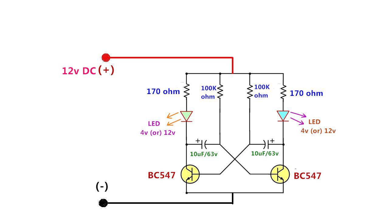 170 ом. Мультивибратор 220-240v. Стробоскоп на мультивибраторе. Simple Multivibrator circuit.