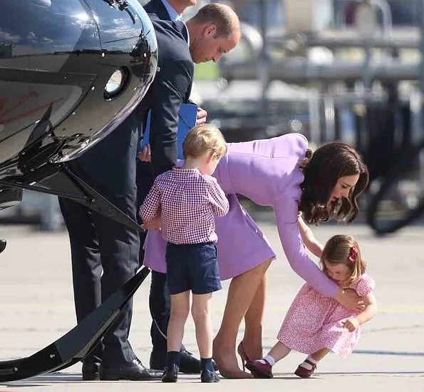 Prince William, Catherine, Duchess of Cambridge, Prince George and Princess Charlotte visited Airbus