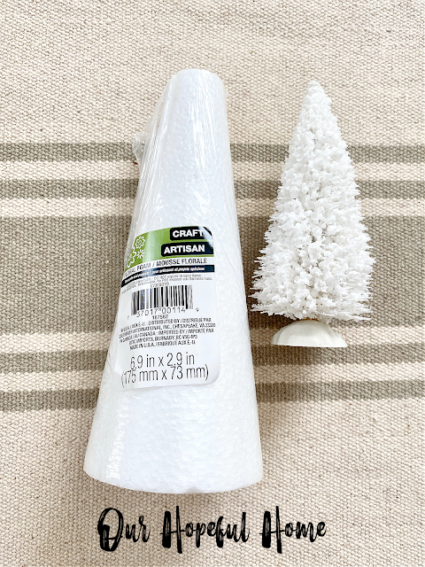 Our Hopeful Home: How To Make A Rustic White Wool Yarn Christmas Tree