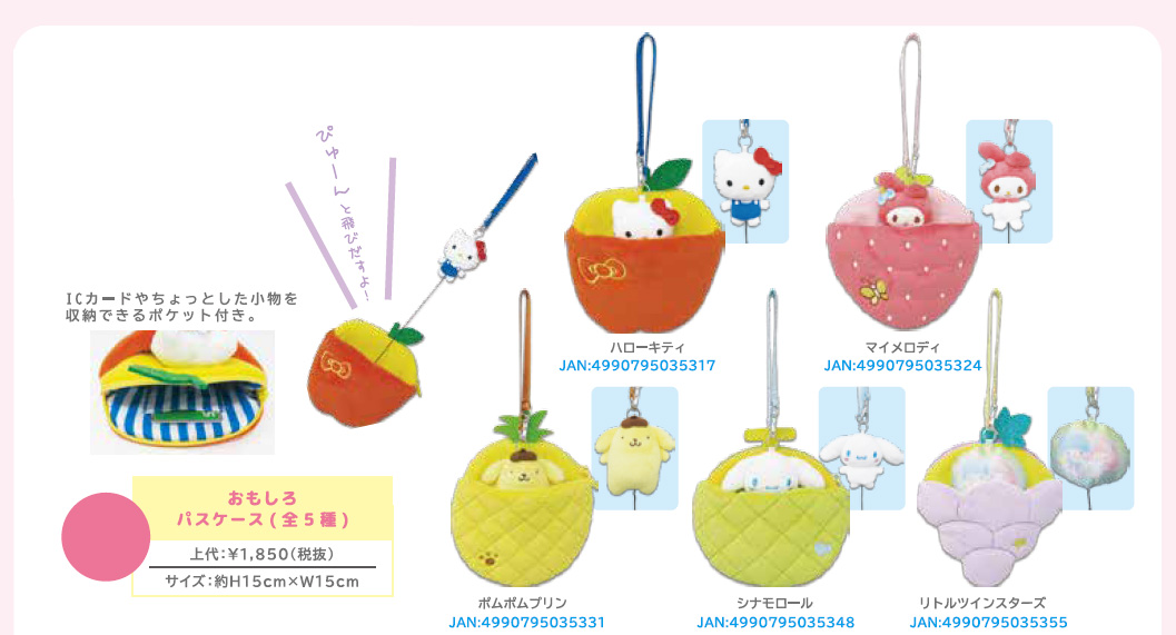 Rev 代購 預購 サンリオキャラクターズ おもしろパスケース 5種 Sanrio Characters Omoshiro Pass Case