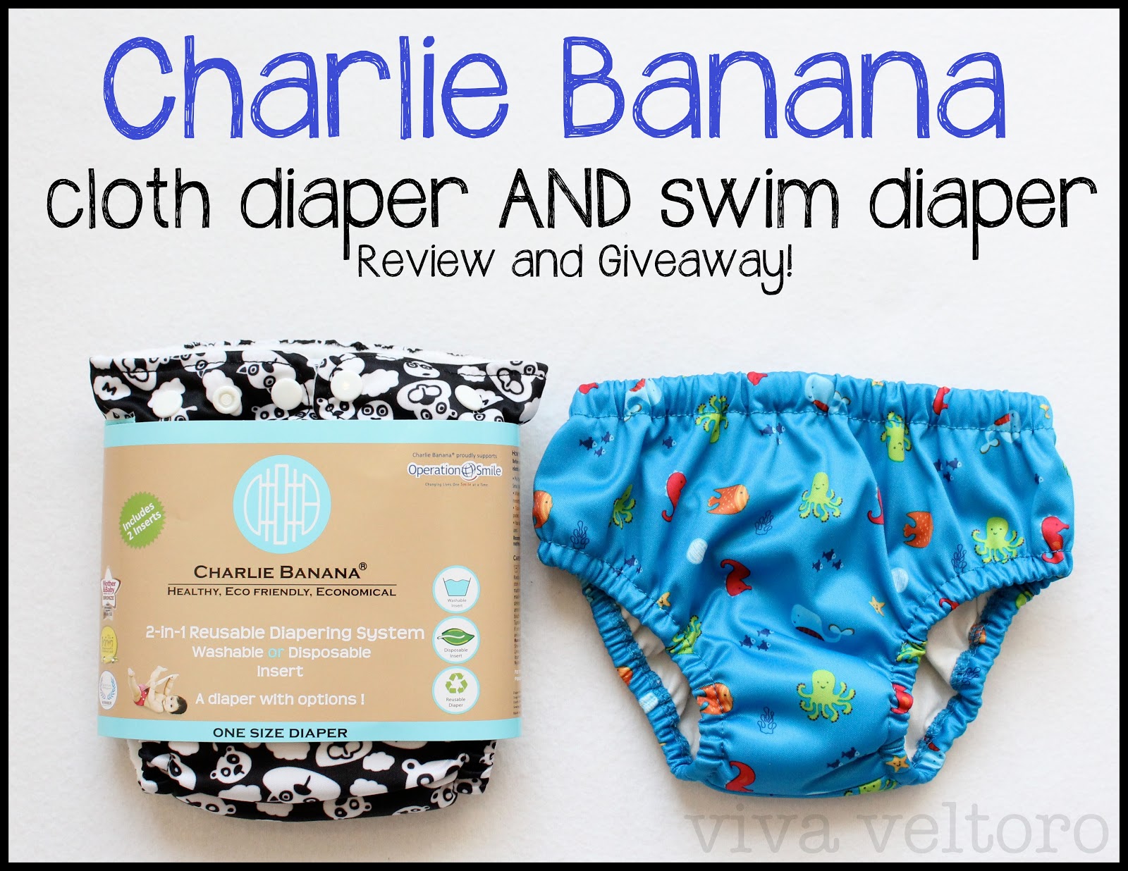 X-Large Pirate Charlie Banana Baby Reusable and Washable Swim Diaper for Boys or Girls 