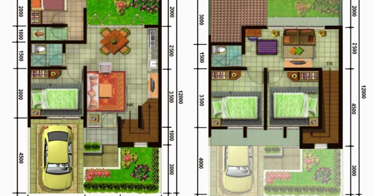 Denah Rumah Sederhana Dua Kamar 2019 Denah Rumah Sederhana Dua Kamar 2019