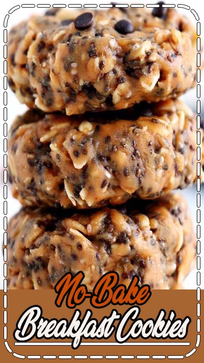 These No-Bake Breakfast Cookies are easy to make, healthy, packed with protein and simply delicious. They can be whipped up in less than 5 minutes and stored for up to two weeks.