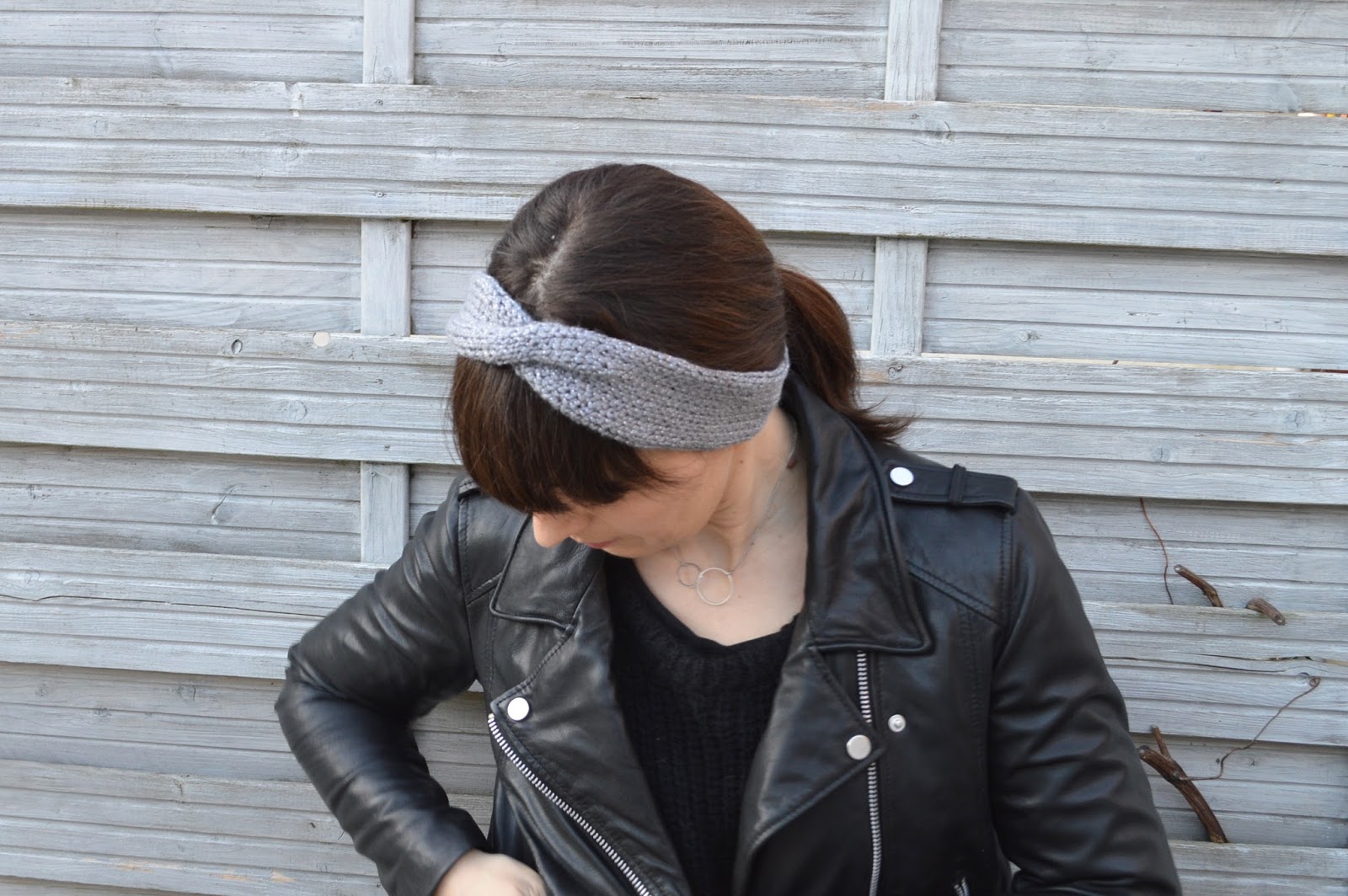 headband torsade tricot