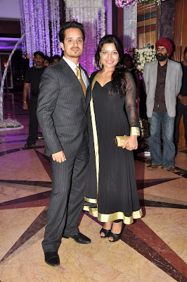 Abhijeet at Sunidhi Chauhan's wedding reception