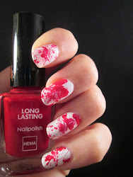 blood nail splatter