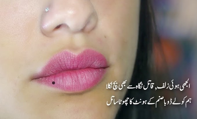 Two Lines Urdu Poetry on Lips | Hont Shayari 