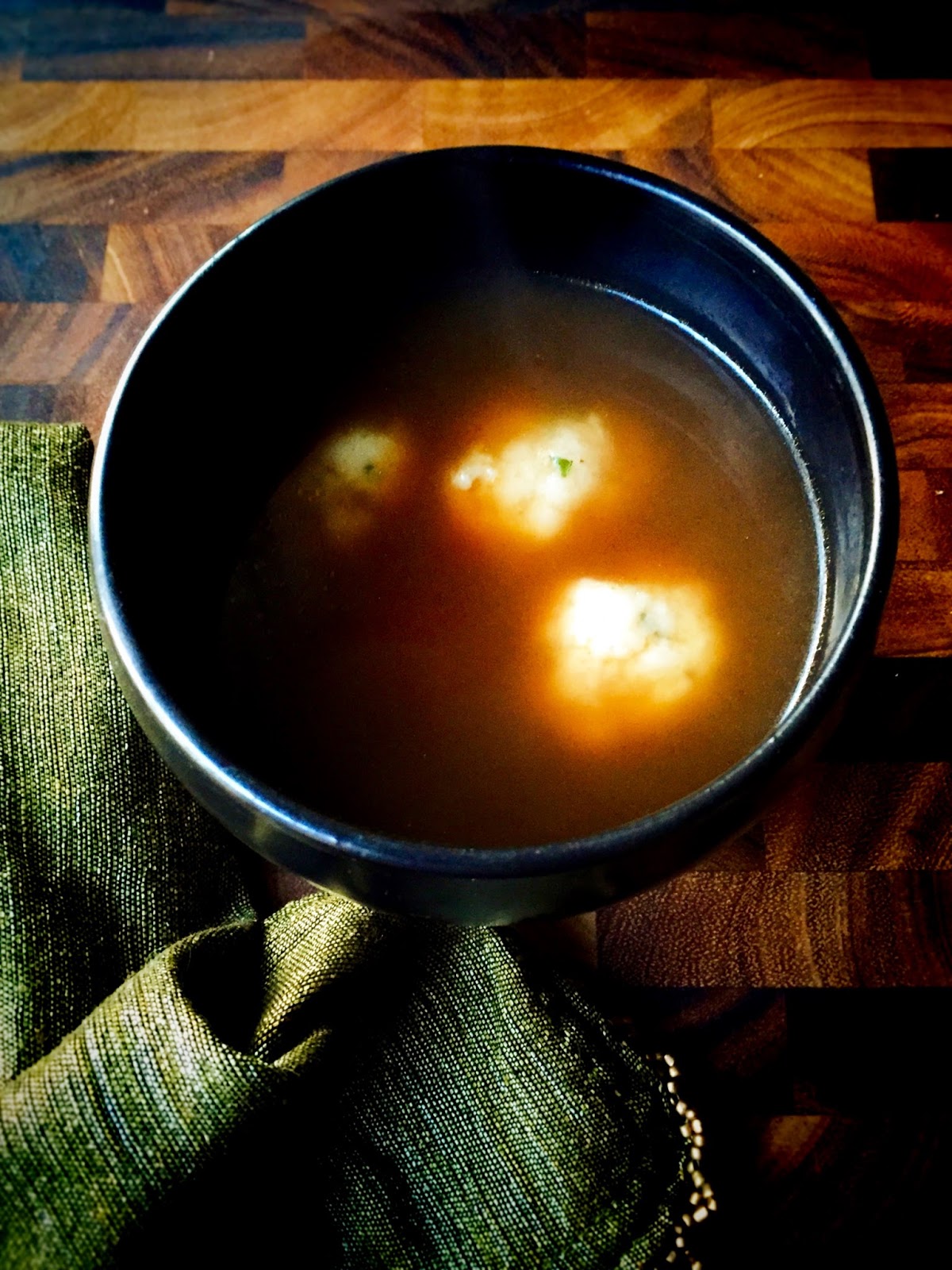 Canederli Tirolesi (Tyrolean HamDumpling Soup)