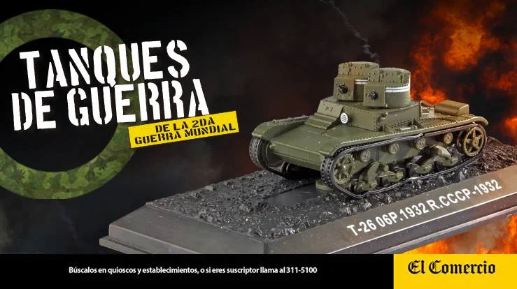 coleccion tanques de guerra de la segunda guerra mundial, T – 26 06P. 1932 R. CCCP 1:72