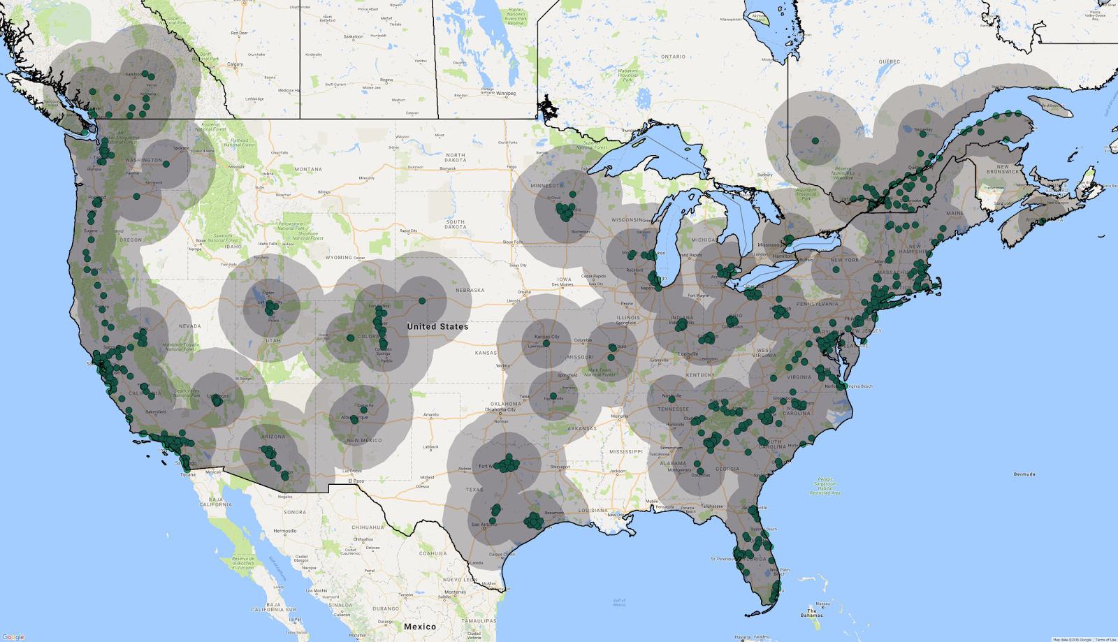 CCS DC Fast Charger Coverage Map Page 2 Chevrolet Bolt EV Forum