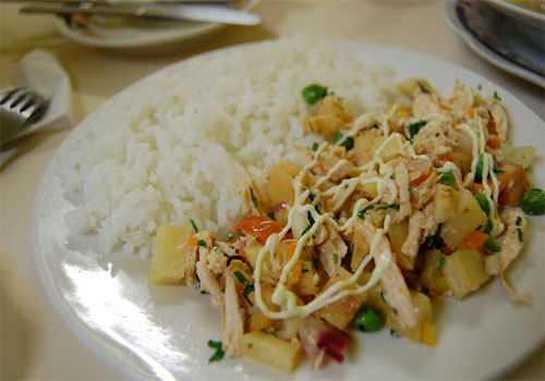 Salpicón de pollo o jamón