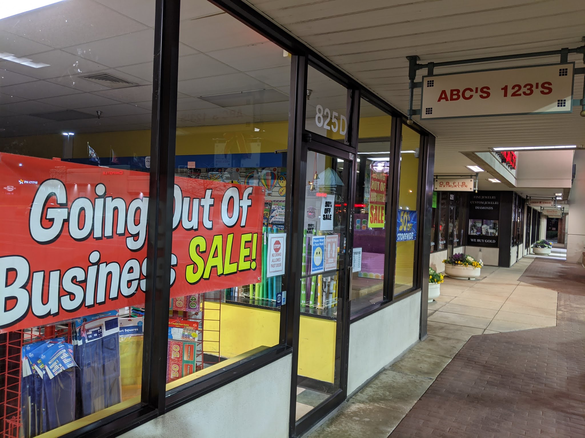 Rockville Nights Rockville's ABC's & 123's teacher supply store closing