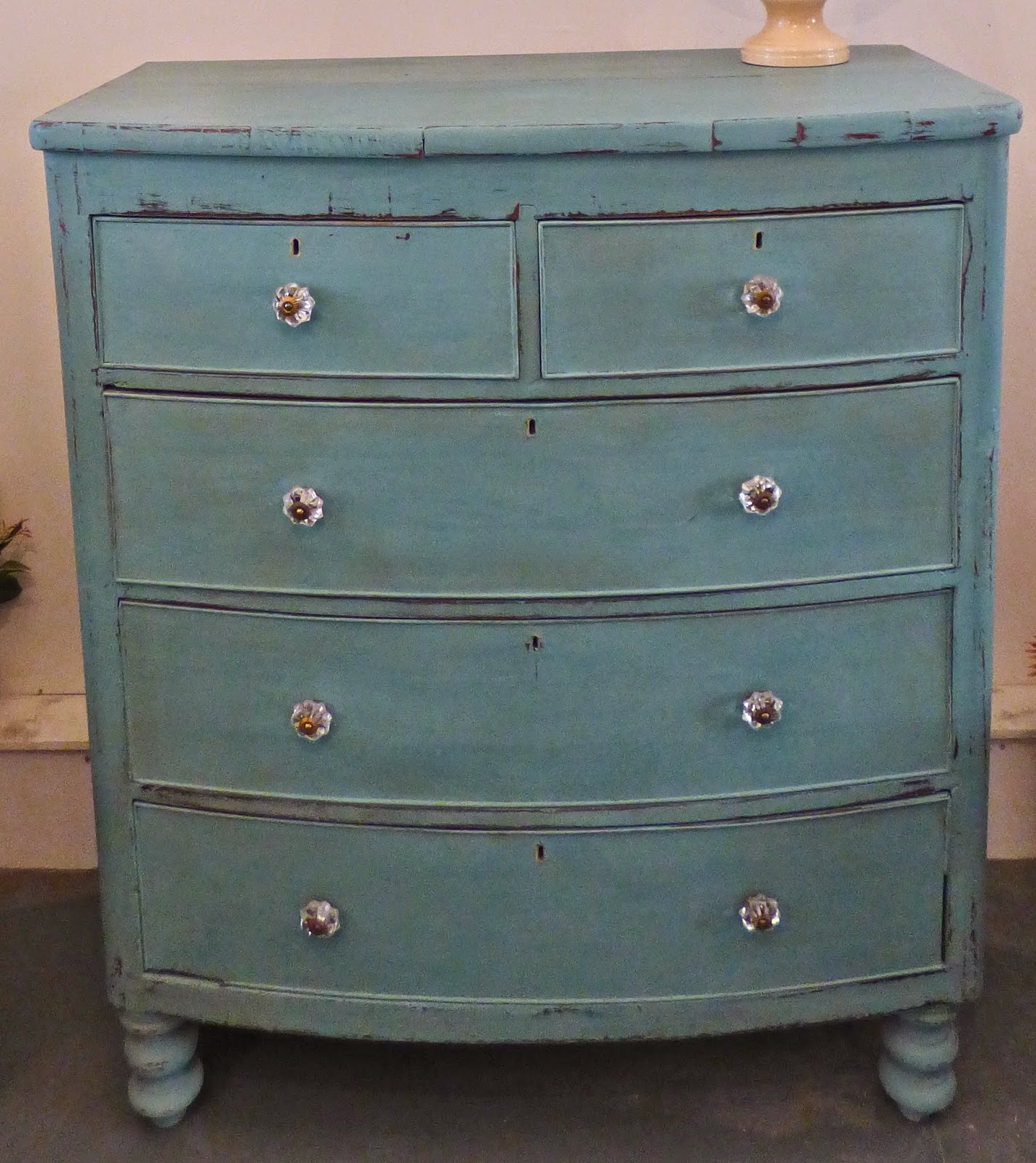 ChouChou Vintage: Chippy, Shabby, Antique Mahogany Painted Chest of Drawers