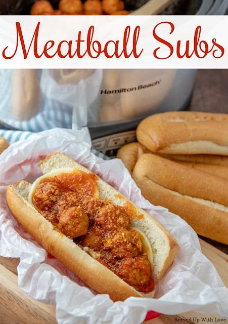 Sub rolls filled with saucy meatballs and cheese