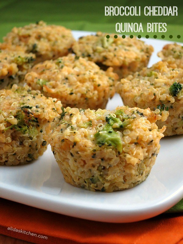 BROCCOLI CHEDDAR QUINOA BITES Food, recipe,keto