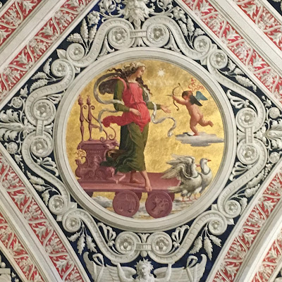 Siena: Palazzo delle Papesse - Decorazioni soffitto