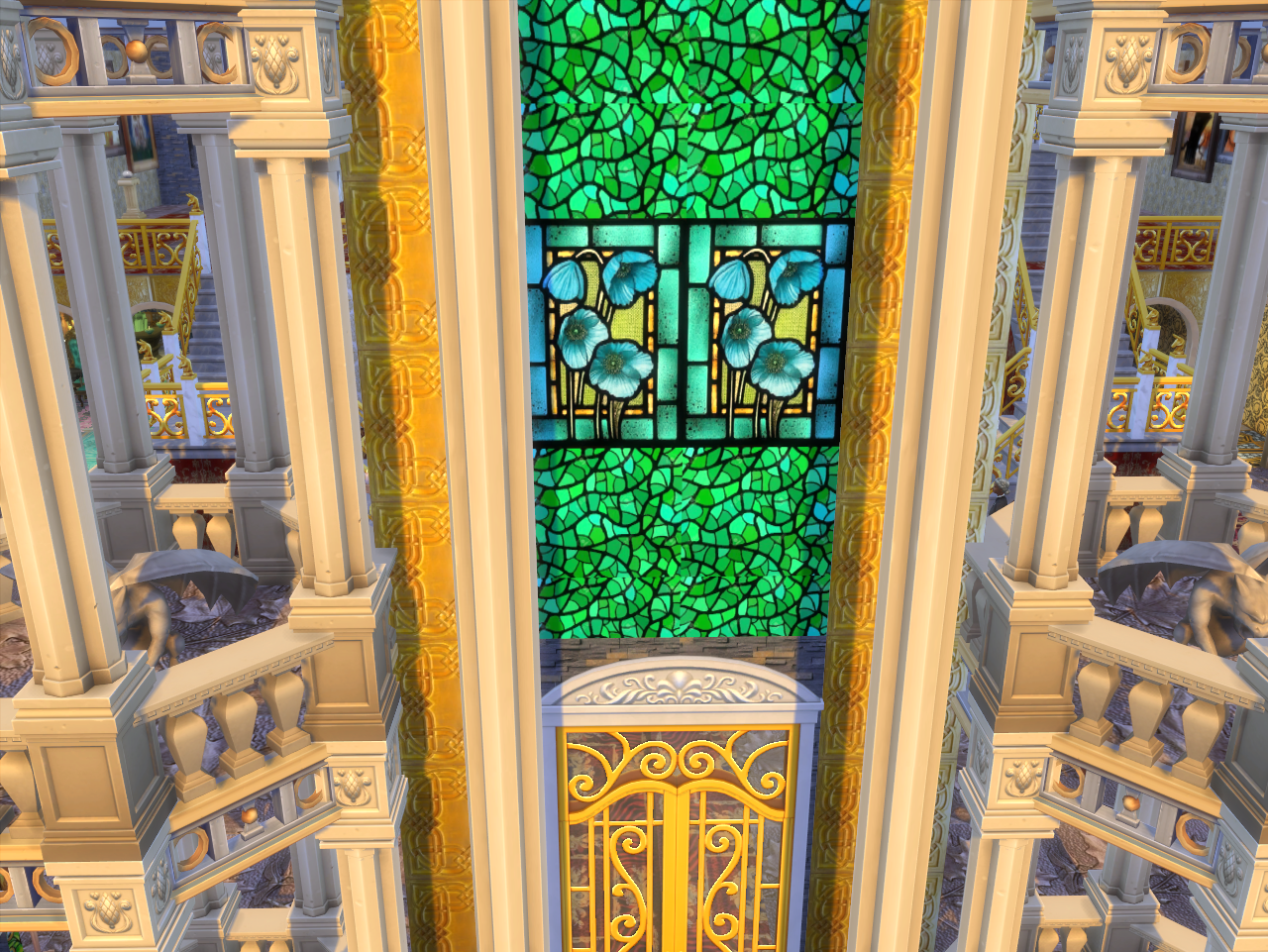 Anna Quinn Stories New Collection coming, about Stained Glass Walls For SIMS 4 !! )