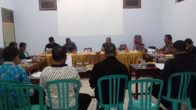 Jelang TMMD Reg 105 Kades Jimbung Dan Danramil Adakan Rakor Intern Perangkat Desa   