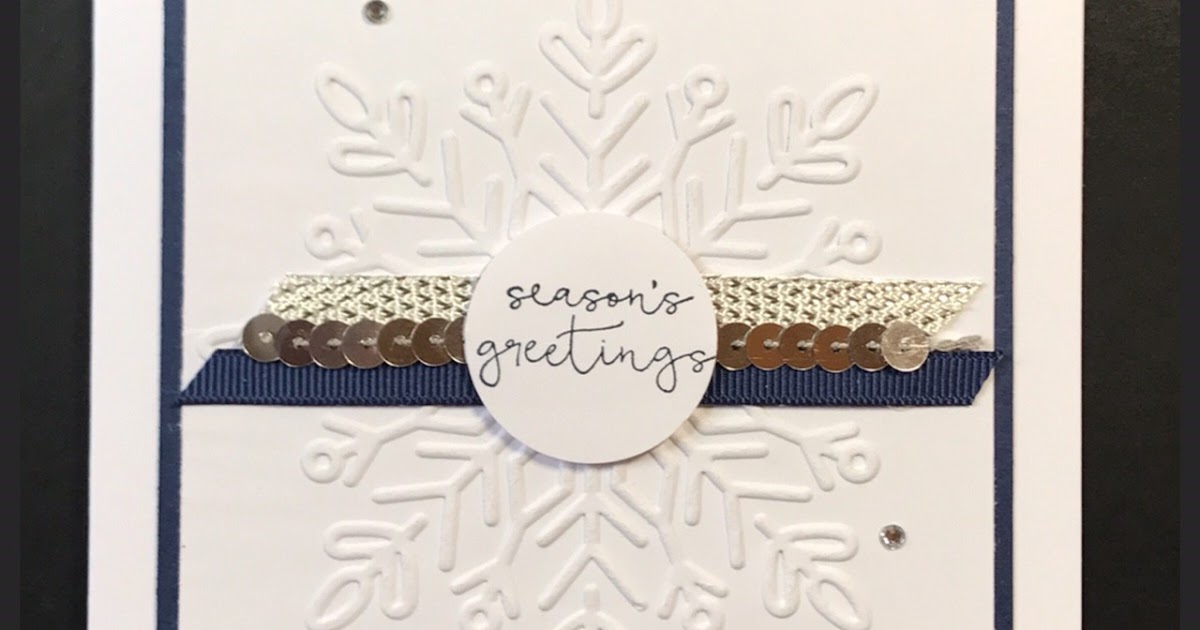 Snowflake embossing folder