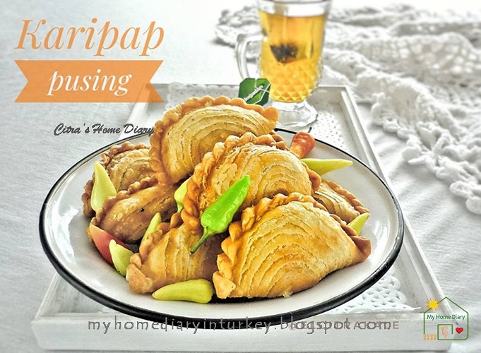 Citra's Home Diary: Karipap Pusing / Spiral Curry Puff. With step by ...