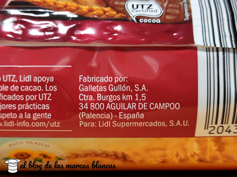 Galletas digestive con chocolate con leche SONDEY (Lidl) el blog de las