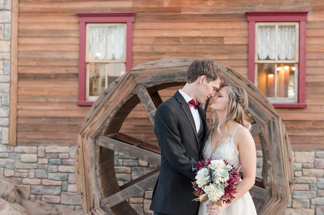 Shenandoah Mill in Gilbert AZ Wedding Photo of the bride and groom by Micah Carling Photography
