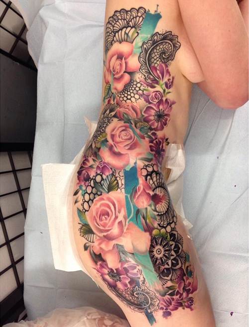 The Flawless Flower And Fauna Tattoos of Makkala Rose